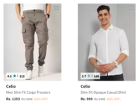 Celio Men clothing up to 60% off + Extra 15% coupon Discount
