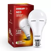 Eveready 12W Emergency Inverter LED Bulb, Cool Day Light (6500K), Rechargeable Bulb with 3 Hours Backup, Ideal for Powercuts, Energy Efficient, B22 Base, Pack of 1