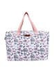 Women Printed Tote Bag with Zip Closure