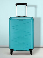 (liveshop+) Kamiliant by american tourister Small Cabin Suitcase (55 cm) 4 Wheels - Combination Lock-Triprism - Blue