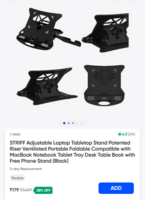 STRIFF Adjustable Laptop Tabletop Stand at Swiggy Instamart:
Available Gurgaon check yours