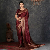 sudathi maroon slik saree| Swiggy Instamart - 410 g