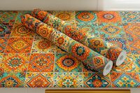 TEKCOOL 60CM X 200CM Kitchen Wallpaper Oil Proof,Waterproof self-Adhesive Wall Stickers for Kitchen