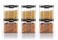Clazkit Air Tight Lock & Lock Containers Storage Set For Kitchen, Pantry Organization, Bpa-Free, Dishwasher Safe