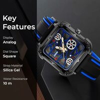 SKMEI Quartz Analog Square Watch for Men – Stylish Wristwatch