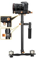 E-Image CS-10 DSLR Video Camera Handheld Stabilizer for Nikon/Canon/Sony/Panasonic (Black
