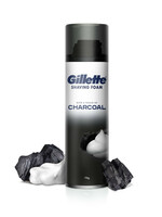 Gillette Men Pre Shave Foam With Charcoal 196g - Shaving Cream And Foam for Men 