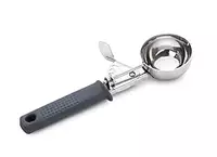 ARTO Ice Cream Scoop | Push Button | Stainless Steel | Firm Grip Food Grade Rubber Handle
