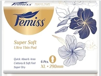 Bazaar : Femiss Super Soft XL Sanitary Pads (290mm, 6 Count, Rash-Free & Leak-Proof)