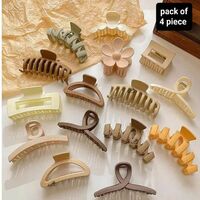 Matte Multi Design Hair Claw Clip Clutcher Accessories Combo For Women, Girls Hair Claw on Flipkart