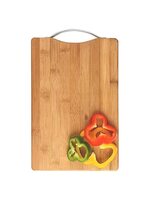 ARTO Thick Non Slip Bamboo Wooden Kitchen Chopping, Cutting, Slicing Board with Holder for Fruits Vegetables & Meat (30cm x 20cm x1.8)
