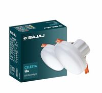 Bajaj Polycarbonate Celesta LED Deep Downlight 9W | for Smaller Spaces | LED Back-Lit Technology | Red (Pack of 1)