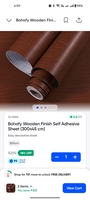 bohofy wooden finish self adhesive Sheet