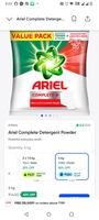 Ariel detergent 60% 