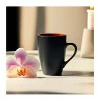 Anwaliya Edesia Ceramic Coffee Mug (280ml, Black) on Swiggy Instamart