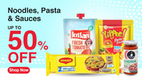 Jiomart : Upto 50% off + Extra 10% Off On Noodles , Pasta & Sauces.