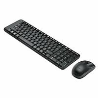 Logitech MK215 Wireless Keyboard and Mouse Combo for PC/Laptop- Black