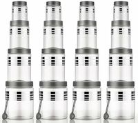 Pack of 16 Plastic Grocery Container - 1200 ml, 650 ml, 350 ml, 250 ml flagcart Silver on Flipkart