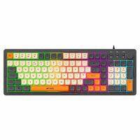 Ant Esports MK800 Pro Wired Mecha Membrane Backlit Gaming Keyboard  (Grey, Beige, Orange)