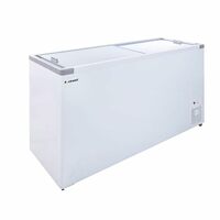 Rockwell 450GT Glass Top Deep Freezer with 1 + 3 Yrs.(Comprehensive Warranty on Cooling Coil), Low Power Consumption