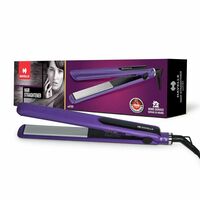 Havells HS4101 Ceramic Plates Fast Heat up Hair Straightener, Straightens & Curls, Suitable for all Hair Types (Purple)