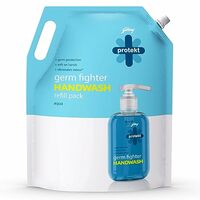 Godrej Protekt Germ Fighter Handwash Refill Pack | Aqua | Germ Protection & Soft on Hands - 1.5 L