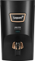 LIVPURE LIV-PEP-STAR-COPPER 7 L RO + UV + UF + Minerals + Copper Water Purifier  (Black)