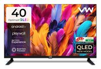 (With SBI CC/DC)VW ( Visio World. 101 cm (40 inches) OptimaX Series Full HD Smart QLED Android TV VW40AQ1 (Black)