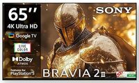 Sony 164 cm (65 inches) BRAVIA 2M2 Series 4K Ultra HD Smart LED Google TV K-65S25BM2-3 Years Warranty for Limited Period