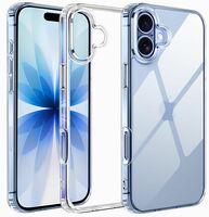 Amozo for iPhone 17 Back Case Cover | Ultra Hybrid Transparent Camera and Drop Protection Back Case Cover for iPhone 17 - (Polycarbonate|Clear)