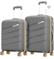 Safari  Hard Body Set of 2 Luggage 8 Wheels - Magnum Evolix 2P set 4W - Grey