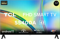 TCL 108 cm (43 inch) Full HD LED Smart Android TV with Google Assistant  (43S5400A)