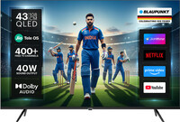Blaupunkt 108 cm (43 inch) QLED Ultra HD (4K) Smart JioTele OS TV 2025 Edition with |3 Months Free JioHotstar