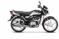 Hero Hf Deluxe 24 BS6 Bike (DRS CS FI) Black-Grey Stripe Booking For Ex-Showroom Price