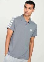 ADIDAS Graphic Print Men Polo Neck Black T-Shirt on Flipkart