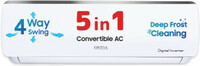 ONIDA 2025 Model 5-in-1 Convertible Cooling 1.5 Ton 3 Star Split Inverter With AI Deep Cleaning AC  - White  (IR193RGS, Copper Condenser)