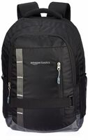 Amazon Basics 45L Large 15.6 Inch 5 Compartment Laptop Backpack With 2 Bottle Pockets, Black