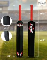 Sample: RSKON Plastic Cricket Bat Full Size (35 Inch) 750g + More 