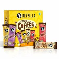 (Apply coupon) Bevzilla 60 Instant Coffee Powder Sachets (4 Flavours) – 120 Grams | Hazelnut, Classic, Vanilla & Butterscotch | 15 Pouches Each Flavour | Arabica Coffee | 