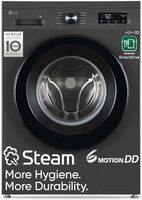LG 7 Kg, 5 Star, Direct Drive Technology, Steam Wash, 6 Motion DD, Fully-Automatic Front Load Washing Machine (FHB1207Z2M, Allergy Care, In-Built Heater, Touch Panel, Middle Black)