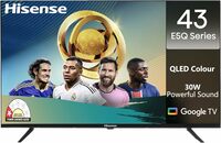Hisense 108 cm (43 inches) E5Q Series Full HD Smart QLED Google TV 43E5Q (Black)