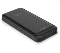 Intex 10000 mAh 22 W Power Bank (Smokey Black, Lithium Polymer, Fast Charging for Mobile)