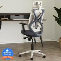 Carlton London Atlas Mesh Office Adjustable Arm Chair