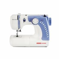 Usha Janome Dream Stitch Automatic Zig-Zag Electric Sewing Machine (White and Blue) 32.5 Quart