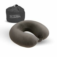 (Coupon)Sleepsia Neck Pillow for Travel, Travel Pillow for Airplane| Support to The Neck, Head, Car and Flights - Travel Neck Pillow