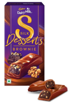 Cadbury Dairy Milk Silk Desserts Walnut Brownie Chocolate Bar,70 Gram