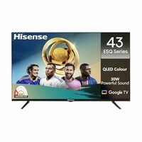 Hisense 108 cm (43 inches) E5Q Series Full HD Smart QLED Google TV 43E5Q (Black)
