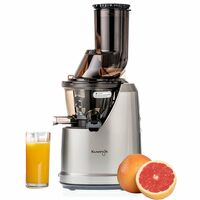 Kuvings B1700 Dark Silver Cold Press Whole Slow Juicer, Patented JMCS Technology for 10% More Juice, All-in-1 Fruit & Vegetable Juicer, 