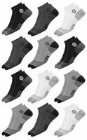 SWAGR 12 Pairs Sports Cotton Ankle Length Socks for Men, Pack of 12., Assorted