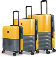 NASHER MILES Hard Body Set of 3 Luggage 8 Wheels -